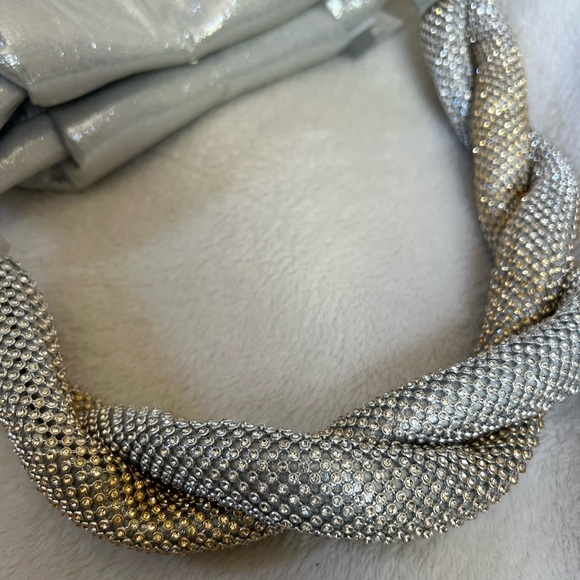 Nina Becca-B Shoulder Bag in Silver NWT - Picture 10 of 15